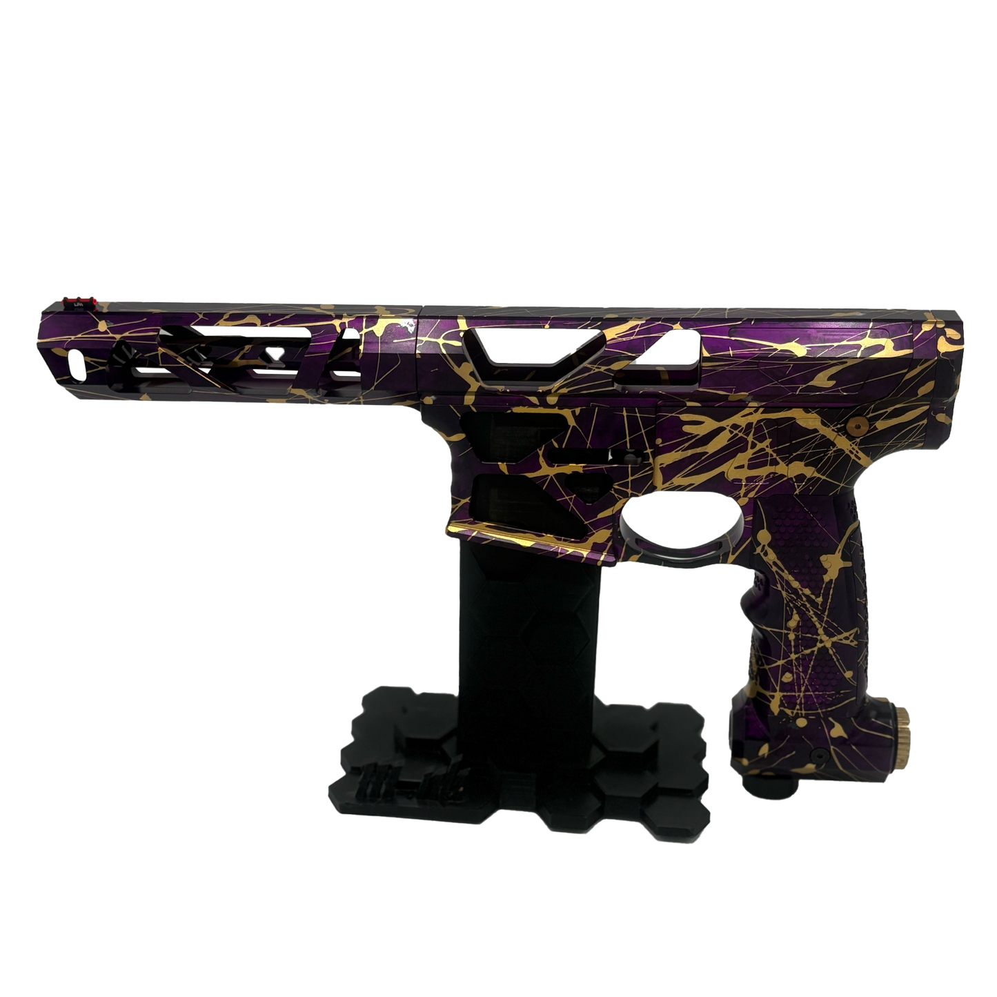 Oracle 1 - Violet Purple Marble - Gold Splatter