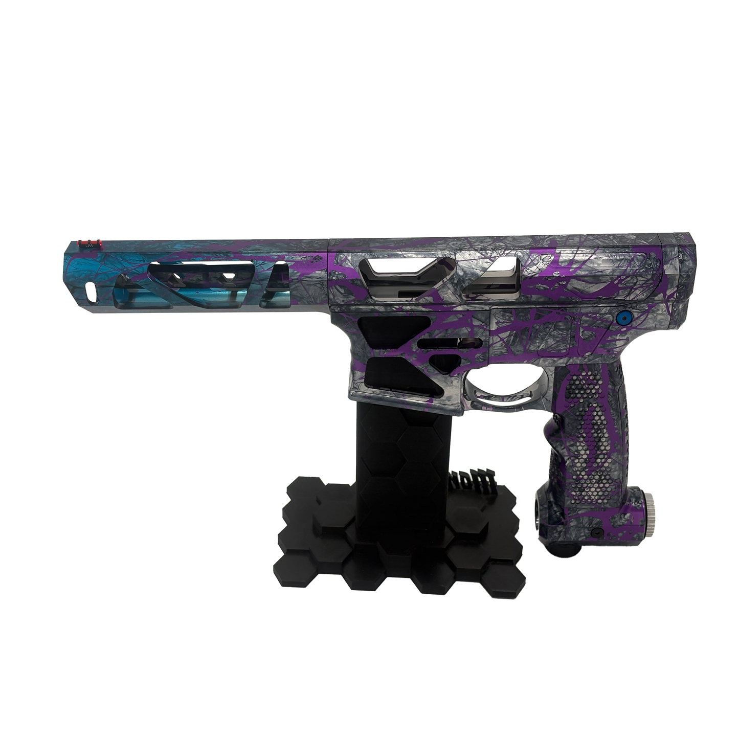 Oracle 1 - Silver/Blue/Marble w/ Purple Splatter