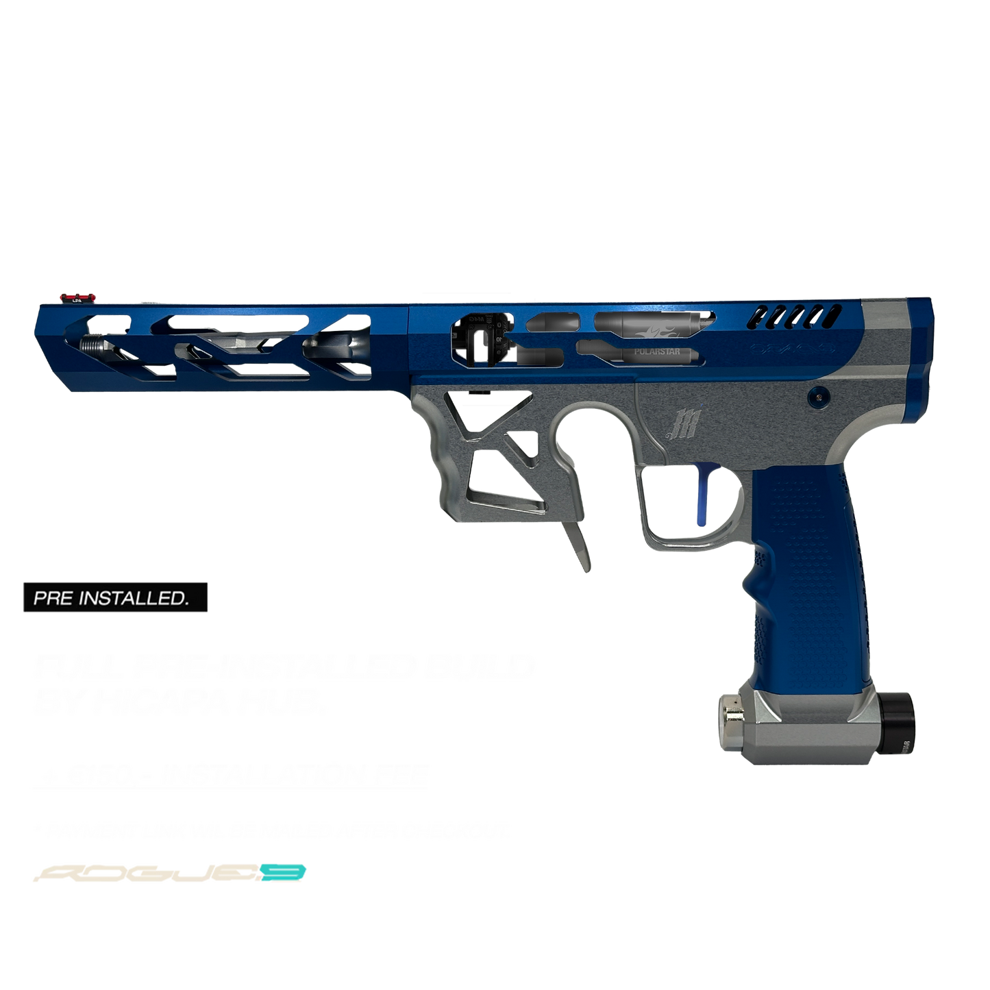 Oracle Rogue 9 full build (Titanium/Blue)