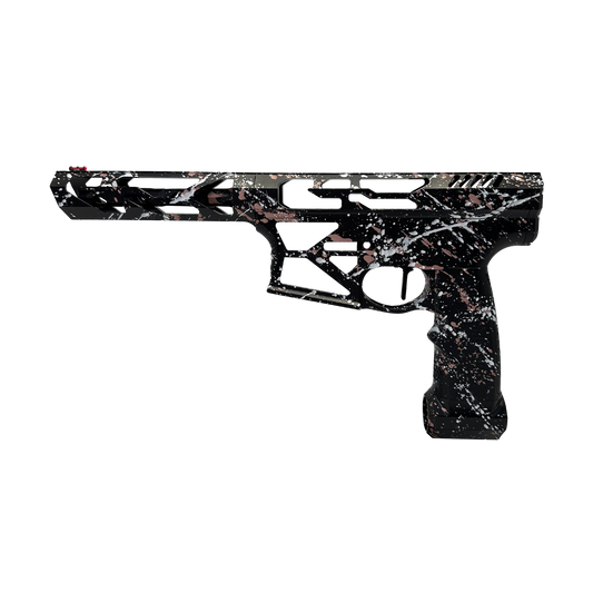 Monk's Splatter M4 - Black Base with Rose gold/white splatter