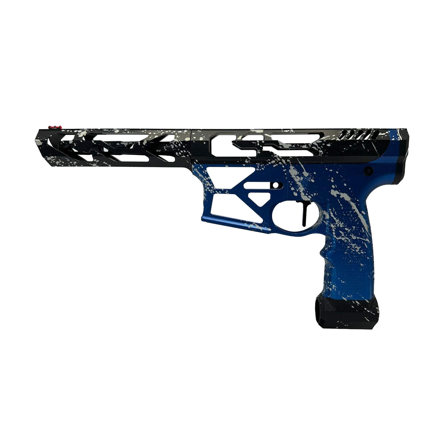 Monk's Splatter M4 - Black/Blue Base with white splatter