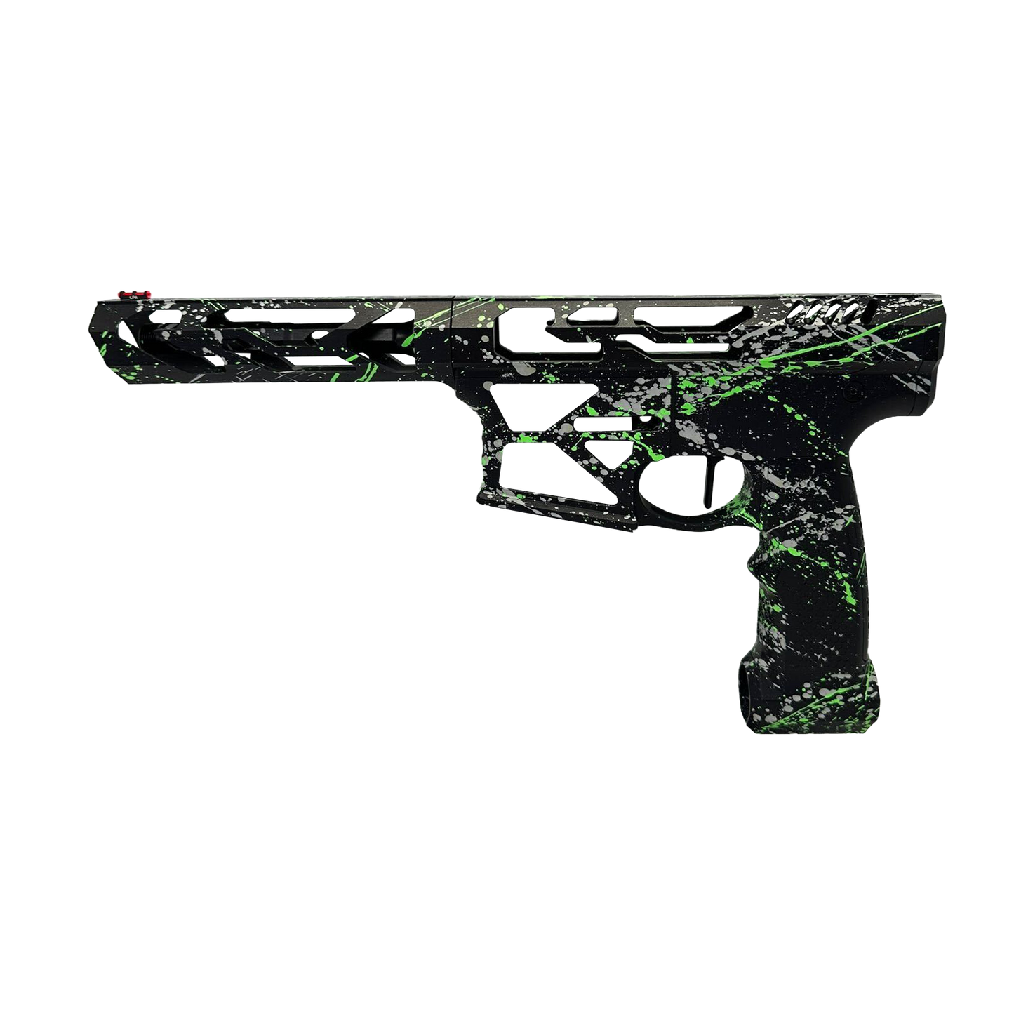 Monk's Splatter M4 - Black Base with green/white splatter