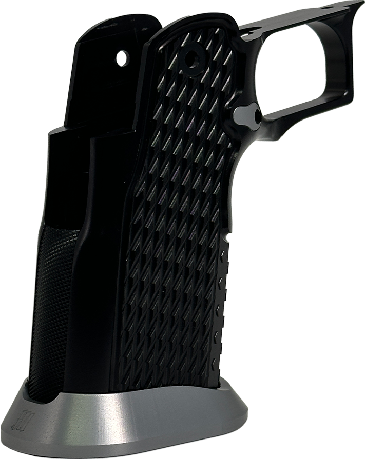 Valor MK-1P  Hi Capa Grip 'Diamond' (Gloss Black/Matte Titanium)