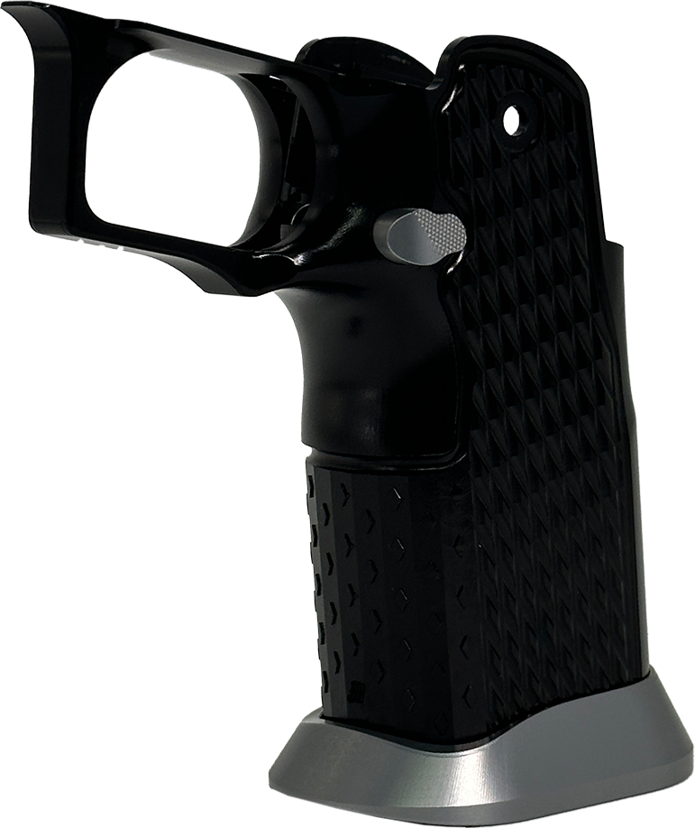 Valor MK-1P  Hi Capa Grip 'Diamond' (Gloss Black/Matte Titanium)