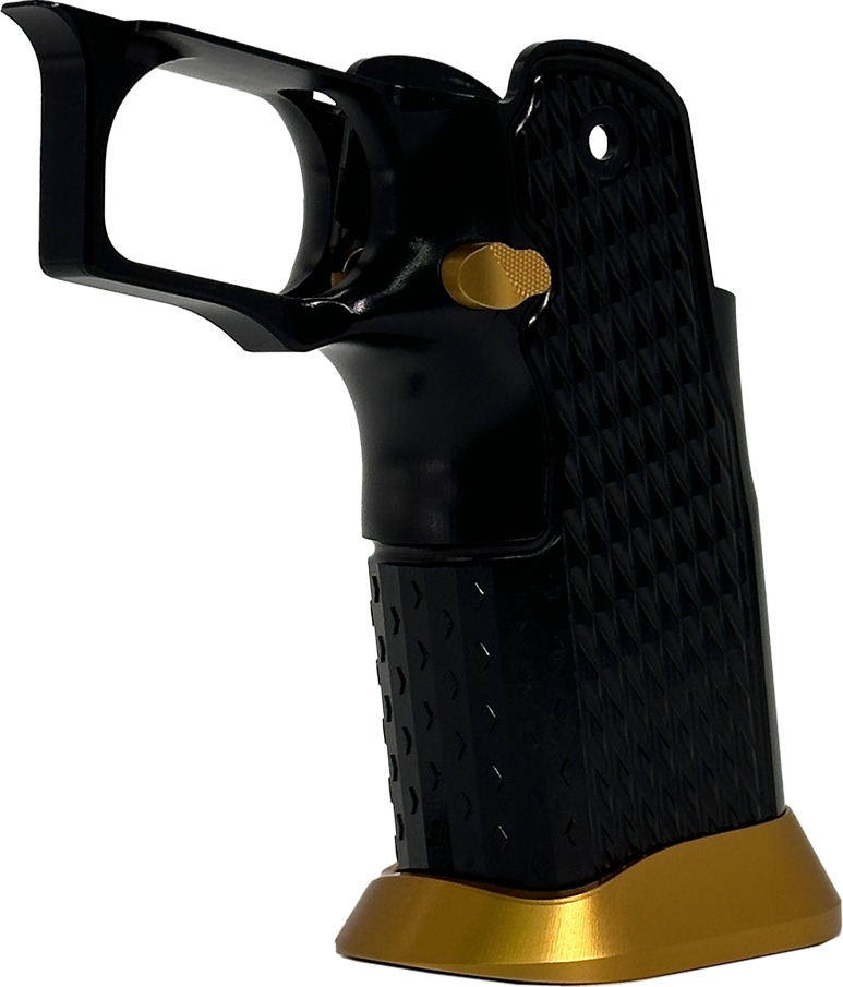 Valor MK-1P  Hi Capa Grip 'Diamond' (Gloss Black/Matte Gold)