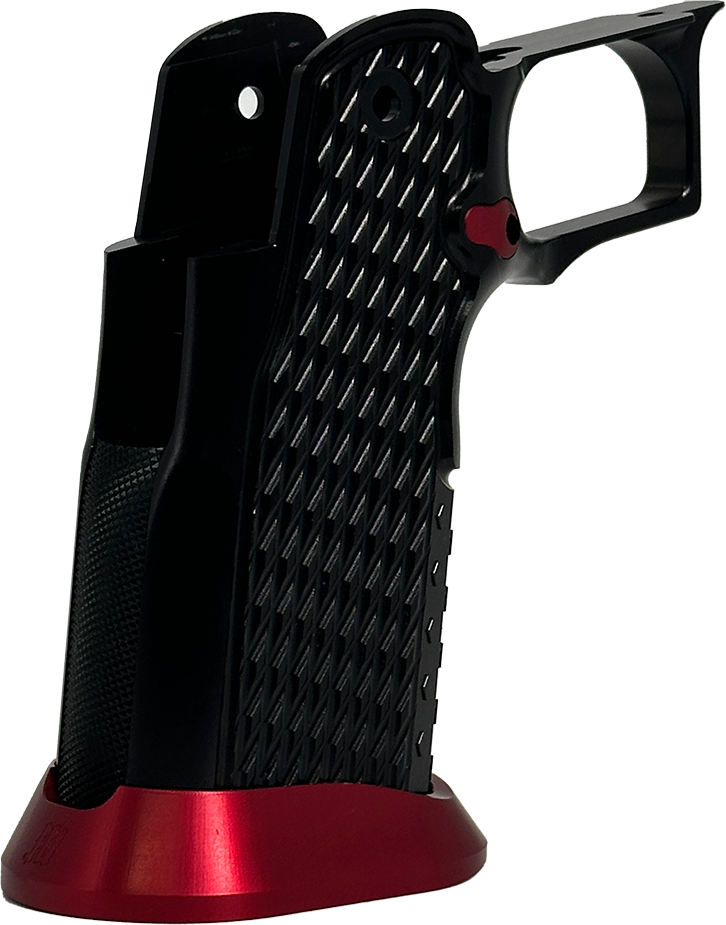Valor MK-1P  Hi Capa Grip 'Diamond' (Gloss Black/Matte Red)