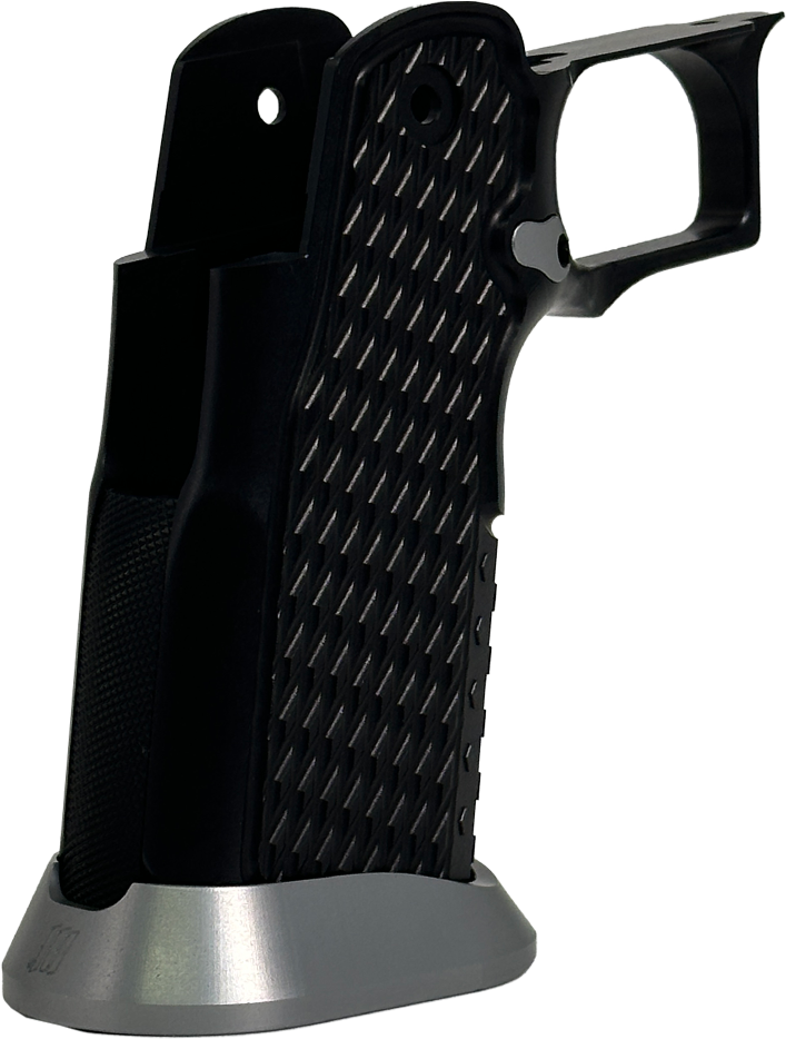 Valor MK-1P  Hi Capa Grip 'Diamond' (Matte Black/Matte Titanium)