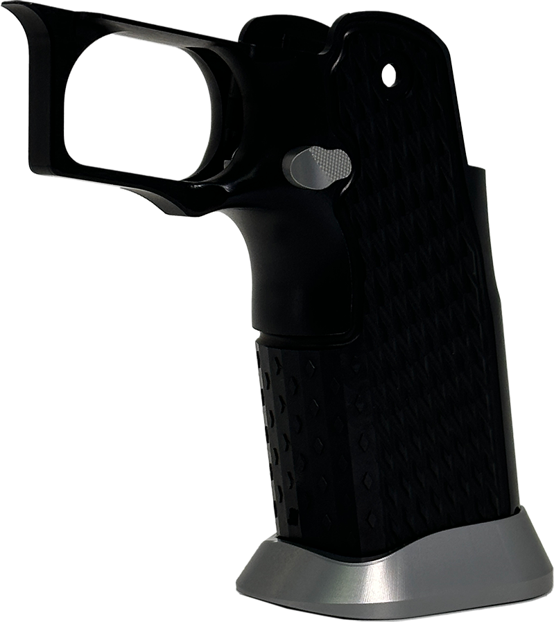Valor MK-1P  Hi Capa Grip 'Diamond' (Matte Black/Matte Titanium)