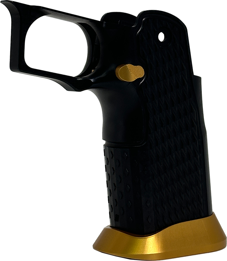 Valor MK-1P  Hi Capa Grip 'Diamond' (Matte Black/Matte Gold)