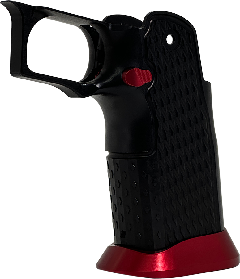 Valor MK-1P  Hi Capa Grip 'Diamond' (Matte Black/Matte Red)