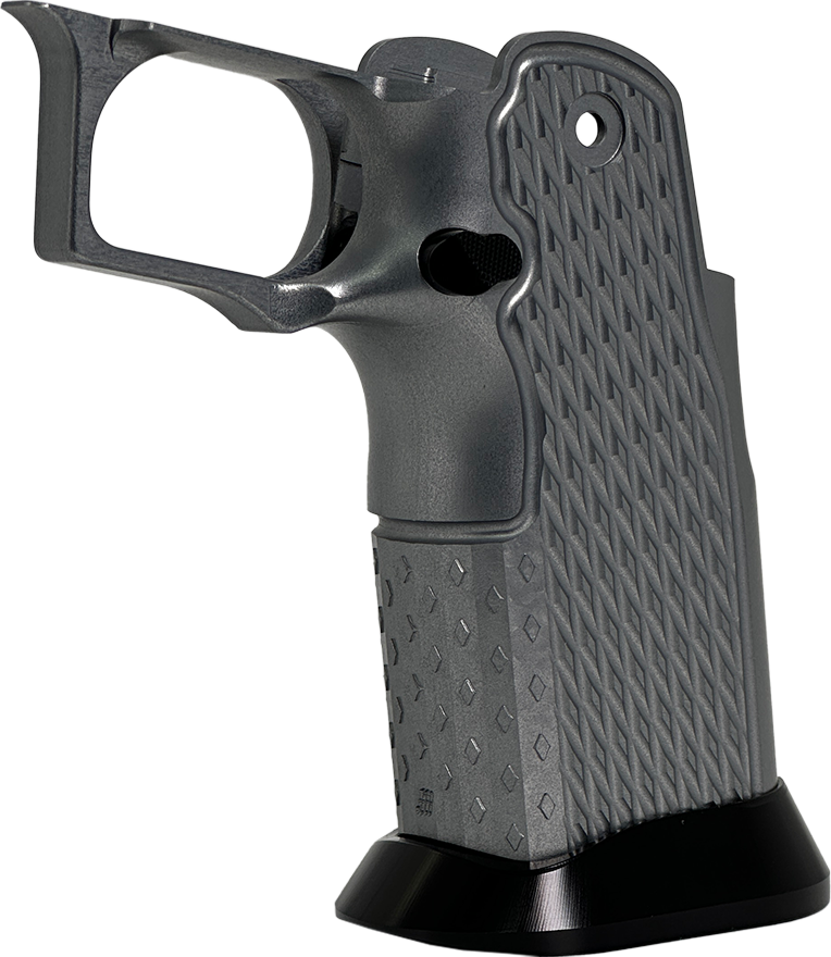 Valor MK-1P  Hi Capa Grip 'Diamond' (Matte Titanium/Gloss Black)