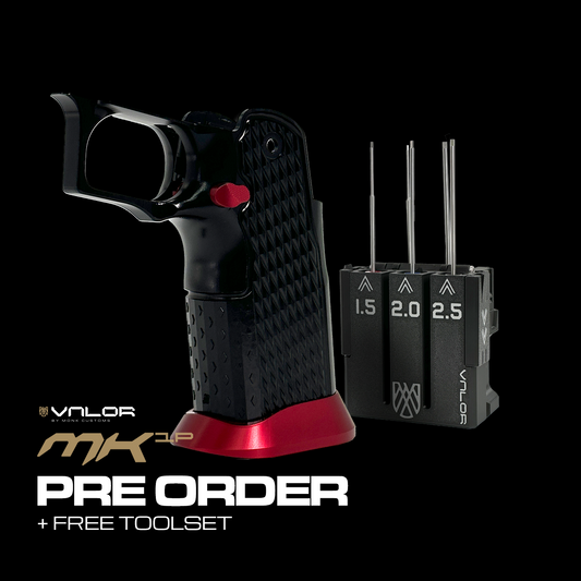 Valor MK-1P  Hi Capa Grip 'Diamond' (Gloss Black/Matte Red)