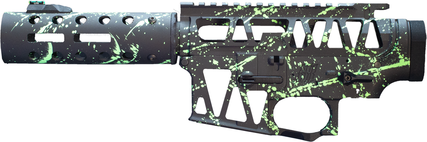 OMG Body Setup -  Black/Green Splatter