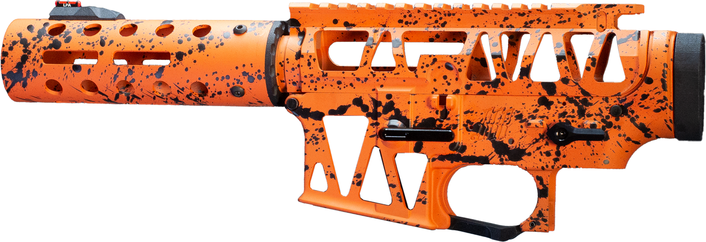 OMG Body Setup - Orange/Black Splattered