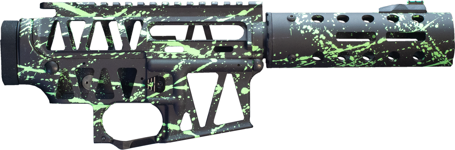 OMG Body Setup -  Black/Green Splatter