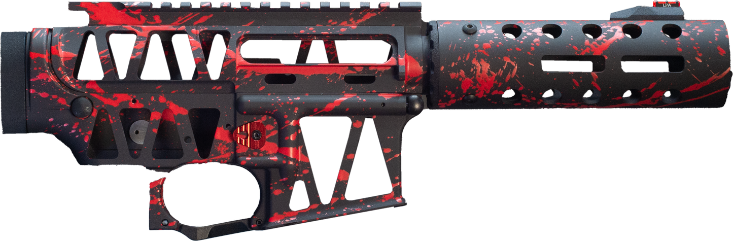 OMG Body Setup - Black/Red Splatter